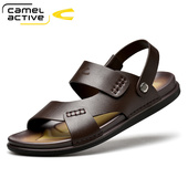 Active 骆驼动感男士 凉鞋 Camel 真皮软底沙滩鞋 头层牛皮防滑休闲