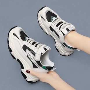 欧洲站内增高炸街老爹鞋女ins潮超火2025秋冬季新款韩版厚底休闲