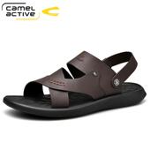 沙滩鞋 德国骆驼动感男鞋 潮 男真皮休闲凉拖鞋 男士 夏季 透气牛皮凉鞋