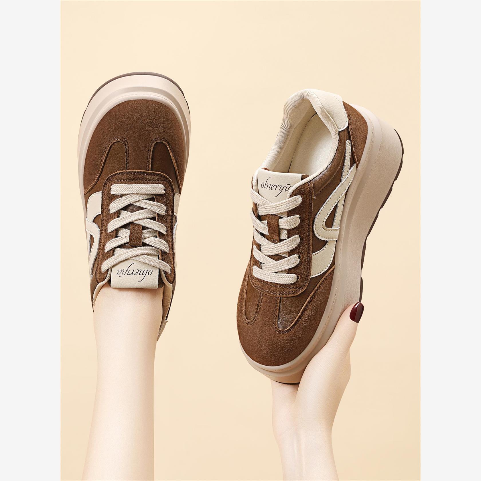 厚底德训鞋女款2025新款