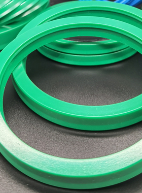 BS派克聚氨酯油缸密封圈绿色双唇100 120 140 150 180 11.4 12 15