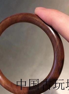 印度老山檀香原木圆条手镯檀木手镯红肉美人条民族风手环木质高端
