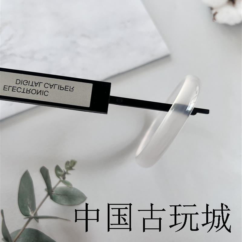无优化精选玛瑙白冰手镯翡翠色高冰透白月光荔枝冻玉髓少女款送礼