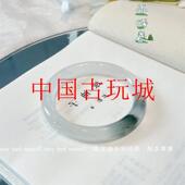 新疆天山翠不知春手镯女圆条冰种美人条冰翠玉镯子年轻款 飘花圆条