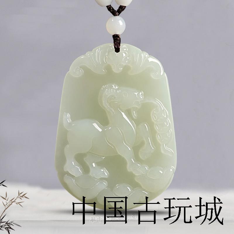 新疆和田玉十二生肖吊坠女高端玉坠玉石玉挂件本命年转运属兔项链