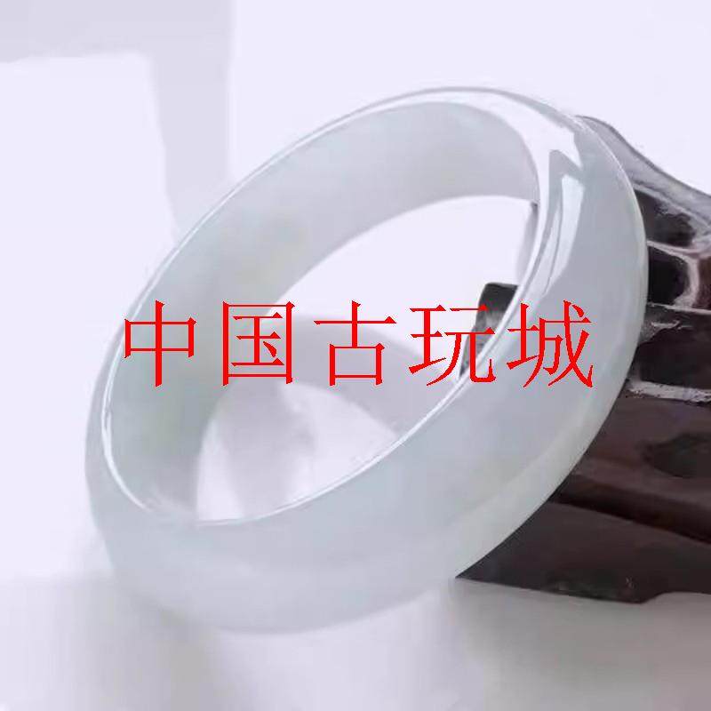 翡翠玉石镯子女款冰种浅绿油青缅甸手镯飘花阳绿冰糯种手饰品送礼