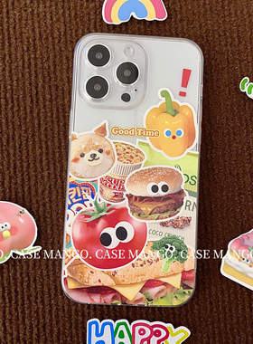 原创可爱个性贴纸适用于苹果iphone16promax手机壳15透明14华为oppo小米vivo