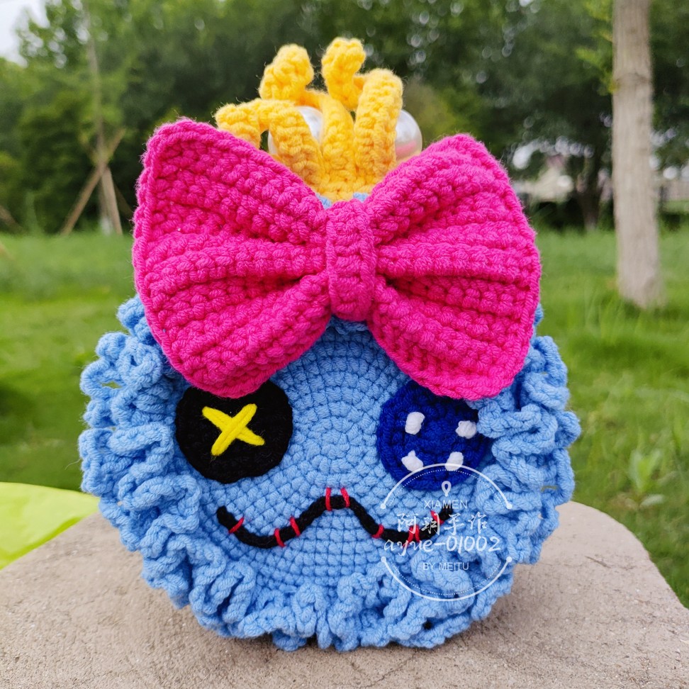 阿玥手作 手工钩织品成品口金包10.5斜挎包小金