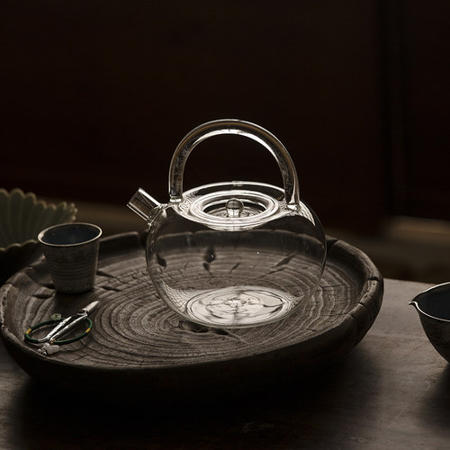 苹果琉璃提梁壶耐热加厚泡茶壶