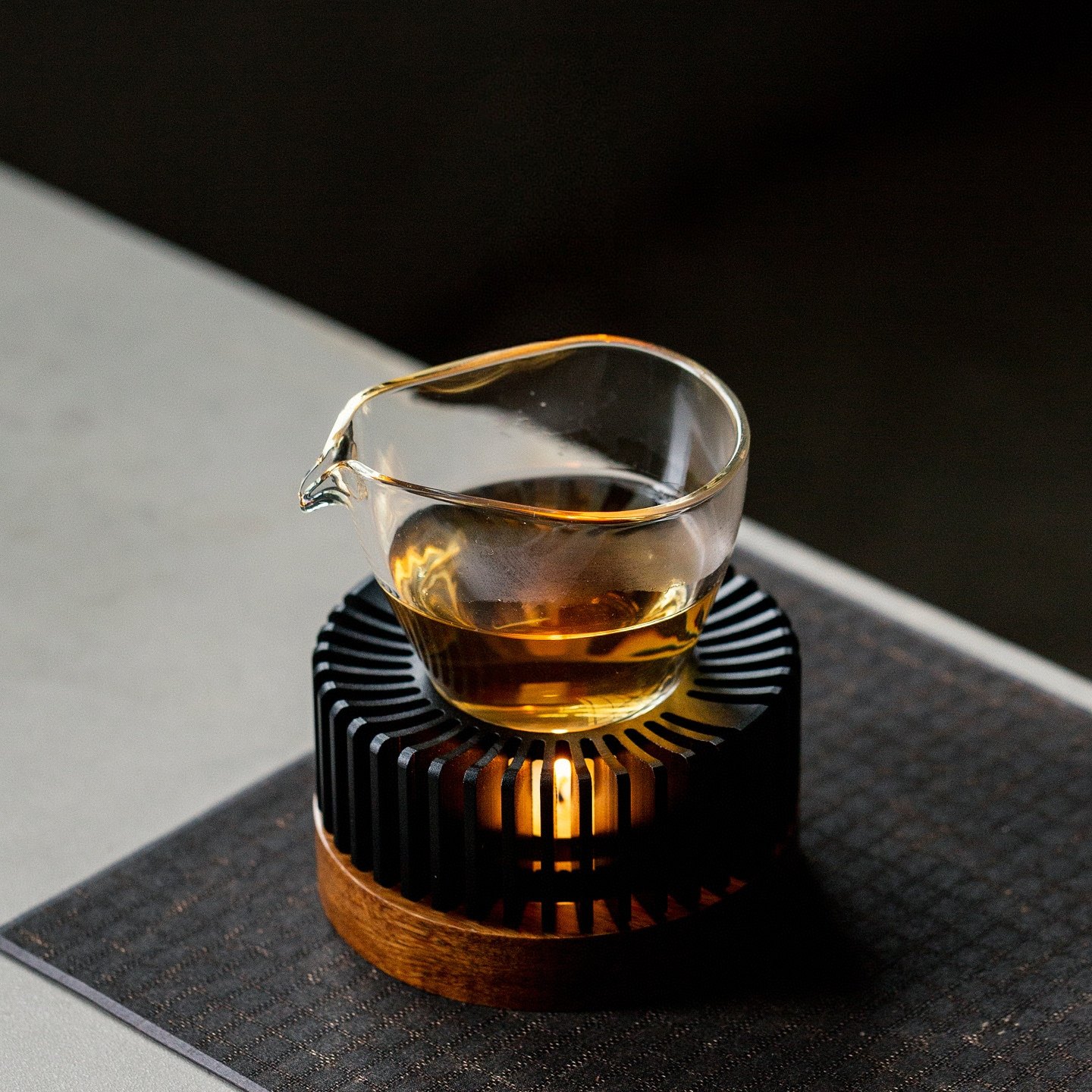 丹麦胡桃木百叶温茶器合金烤茶热茶圆形温茶炉围炉煮茶器,餐饮具,茶托,淘宝优惠券,粉丝福利购,淘宝优惠卷