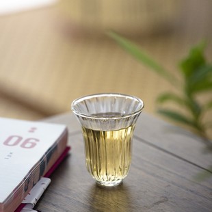 高硼硅玻璃女神品茗杯茶杯闻香杯绿茶杯家用花瓣功夫茶具