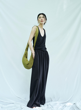 RR2024SS 原创设计师品牌 百搭夏日清凉极简旋褶双层背心