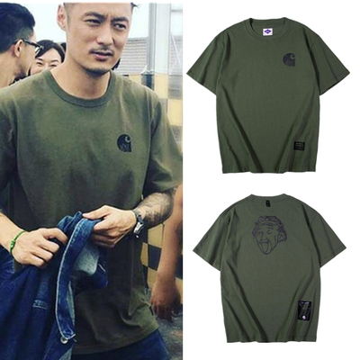 香港潮牌夏季余文乐同款短袖T恤