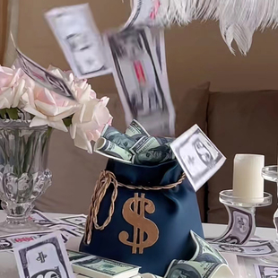 吐钞机喷钱机关惊喜装置 网红连发神器烘焙蛋糕鲜花创意流行玩具