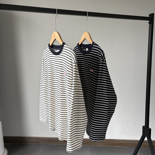 长袖 一等童品130 180条纹中大童男童装 秋新款 圆领t T恤宽松打底衫