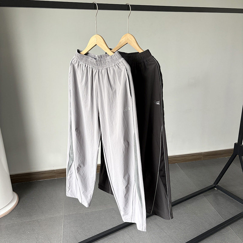 一等童品140-190大童男凉感速干裤夏季新款薄款高弹运动裤防蚊裤