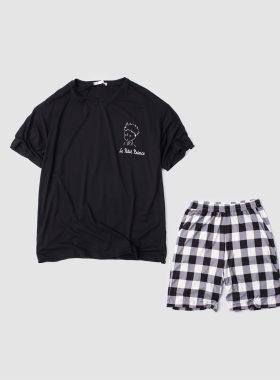 170-185原单男士夏季家居服套装