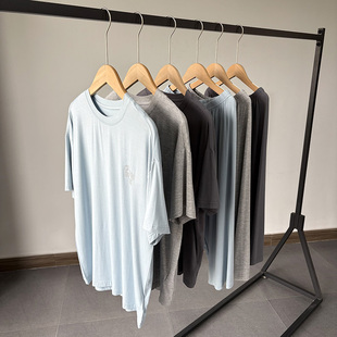 一等童品150-190中大童男童装夏季冰丝凉爽7分家居服套装空调服