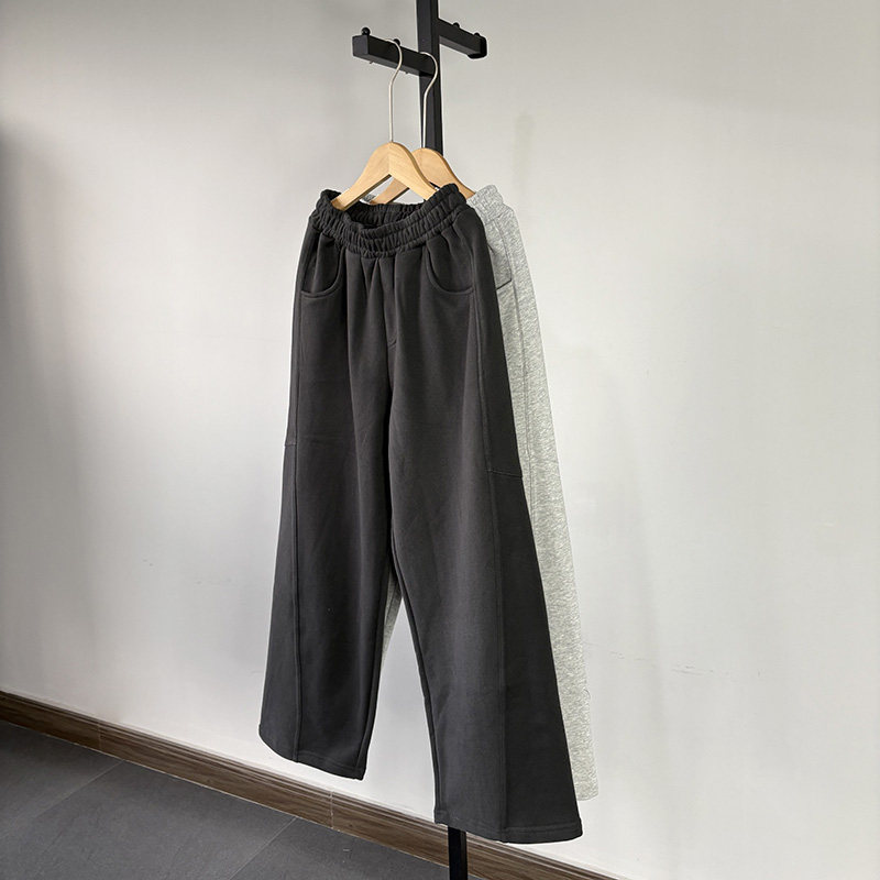 一等童品130-180 秋冬抓薄绒中大男童保暖针织长裤加绒卫裤运动裤