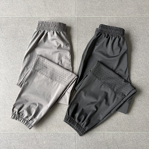 一等童品150-190打孔透气大童凉感速干裤夏季薄 高弹运动裤防蚊裤