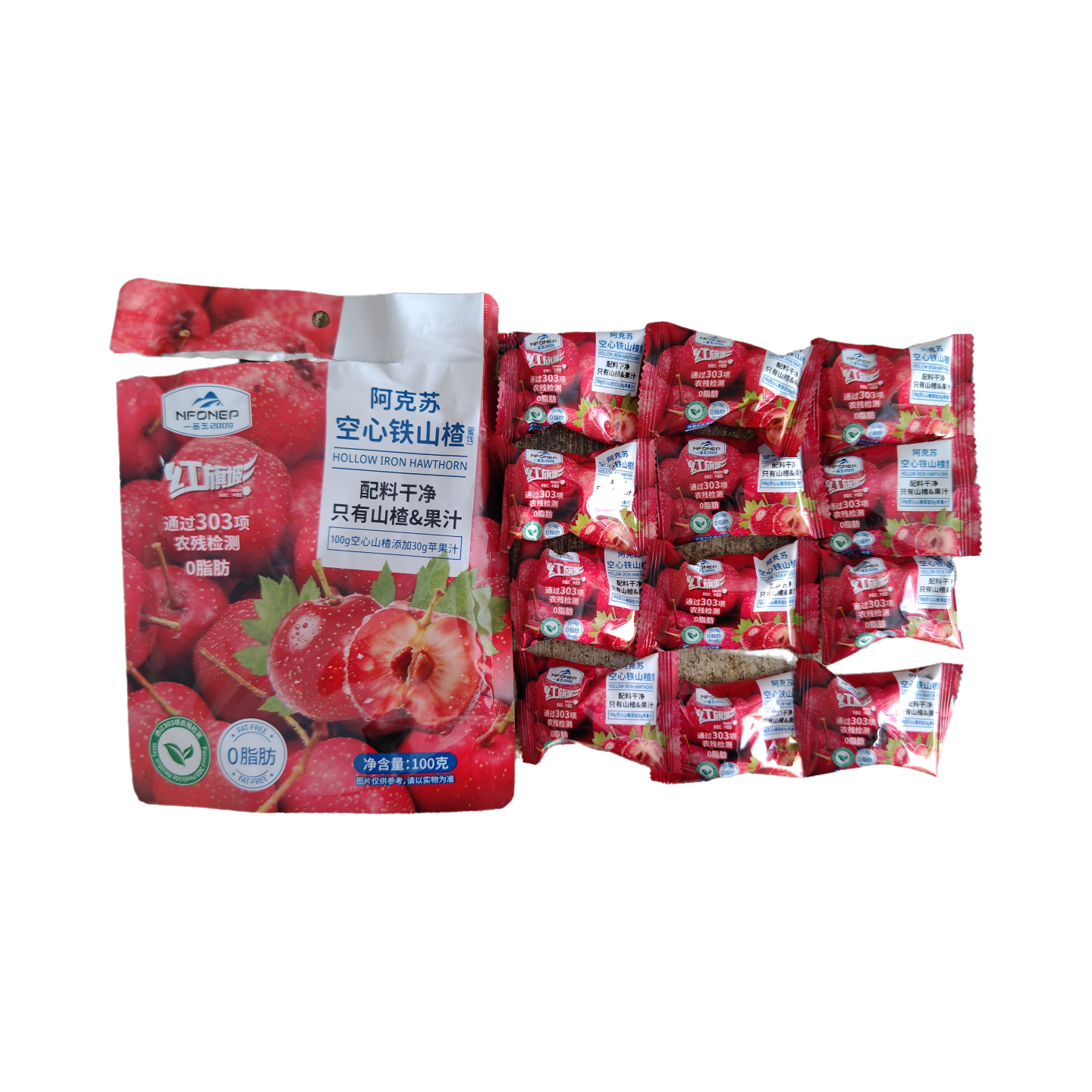一品玉阿克苏空心铁山楂酸甜100g