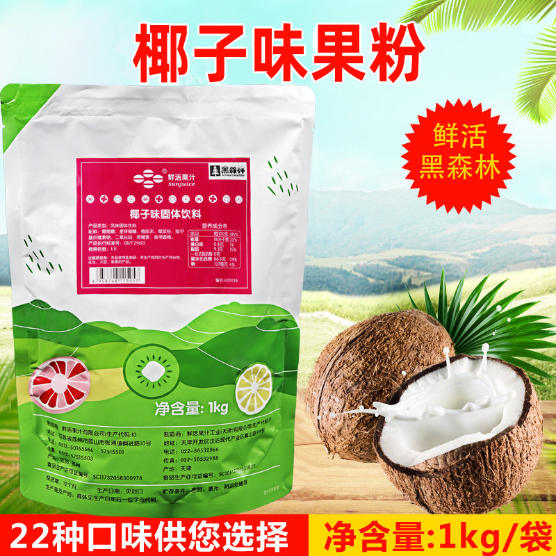 椰子粉果味粉 果粉奶茶果粉椰香粉1kg