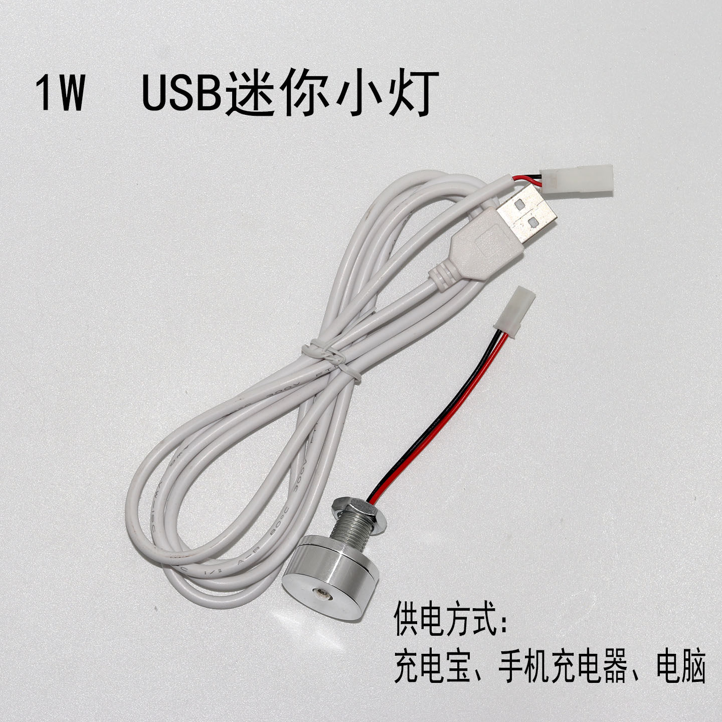新款 强光迷你usb灯创意护眼灯 1W小灯泡移动电源灯led小夜灯高光
