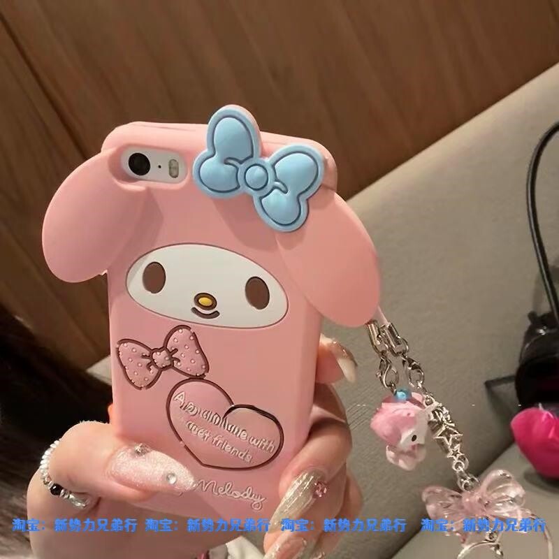 可爱全包美乐蒂苹果4s手机壳iPhone5se卡通8代6s全包7Plus女4s/5c