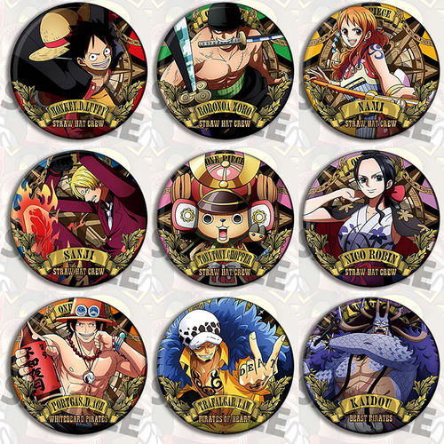 海贼王路飞艾斯山治徽章吧唧勋章