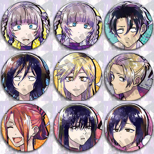 彻夜之歌(夜曲)动漫周边吧唧挂件徽章胸章 夜守更七草荠 朝井明芹