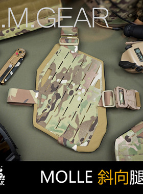DMgear 战术斜向腿板 Molle挂板 腿挂板 腿绑 军迷户外用品