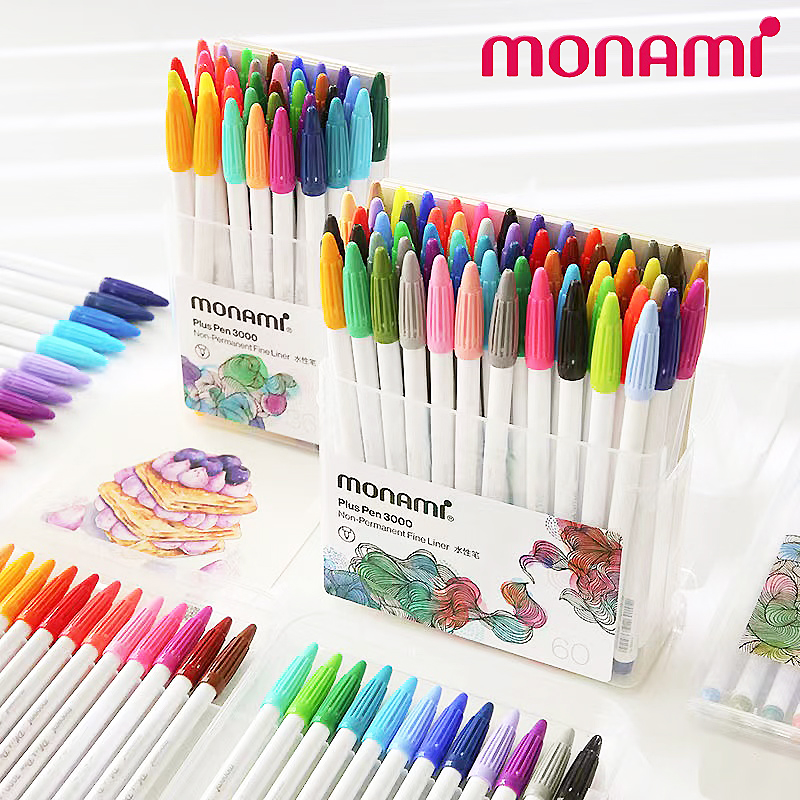 韩国monami慕娜3000纤维笔