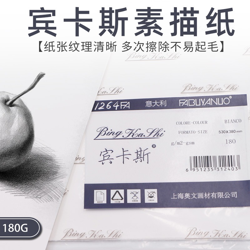 意大利宾卡斯素描纸美术学生专用