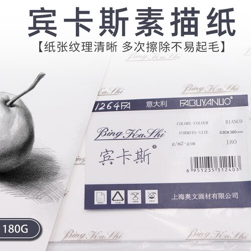 意大利宾卡斯素描纸美术学生专用