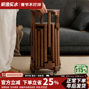 实木圆凳子备用六合一叠叠乐家用可叠放组合凳客厅吃饭凳子餐桌椅