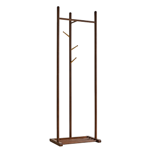 实木挂衣架卧室落地衣架转角衣帽架家用晾衣服架子床边放衣服神器