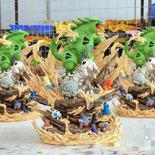 BKM 沙暴场景egg沙系全家桶圆陆鲨地鼠小拳石铁哑铃班基拉斯手办