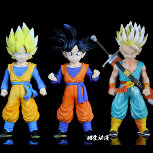 七龙珠 6系列手办模型 特兰克斯孙悟天孙悟空雅木茶茶神05色gros1