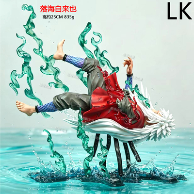 忍者系列动漫周边桌面摆件落海自来也模型手办雕像二次元公仔礼物