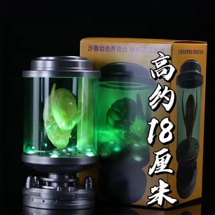 七龙珠手办 沙鲁幼虫养育仓摆件模型 培养皿 可发光 桌面雕像潮玩