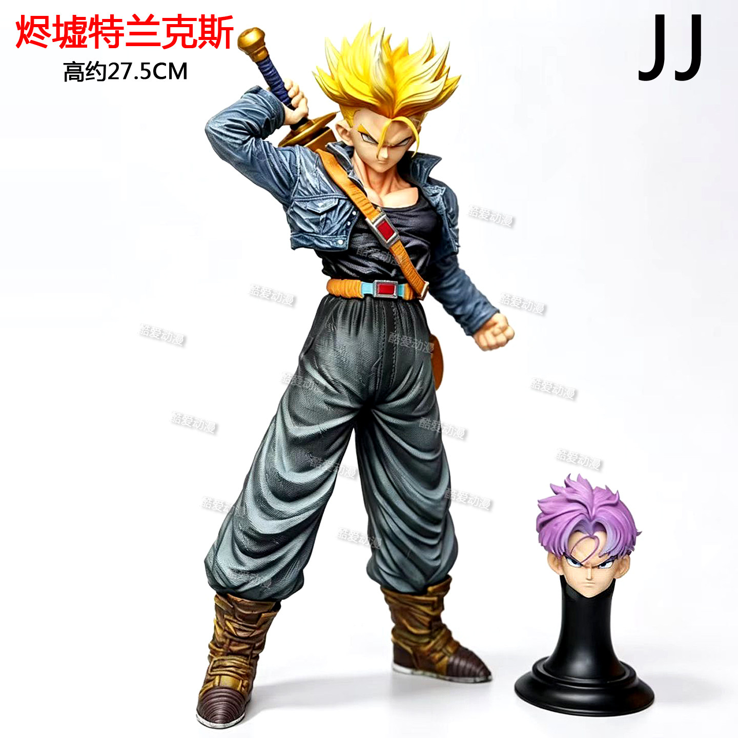 JJ厂七龙珠动漫周边模玩桌面摆件烬墟特兰克斯手办模型礼物双头雕