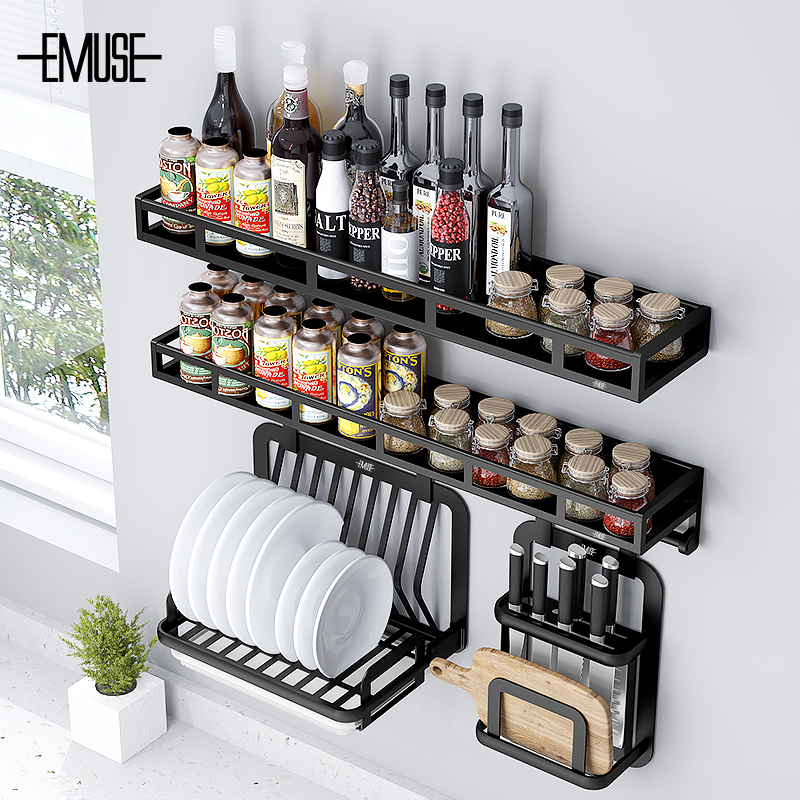 免打孔挂件套餐墙上放厨房置物架