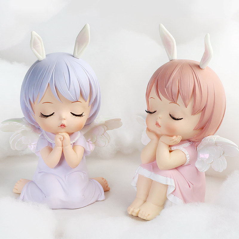 网红安妮宝贝天使手办车载摆件少女心温馨装饰品可爱女孩生日礼物