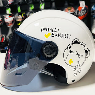 野马正品认证成人头盔男女夏盔电动车安全帽 美团外卖