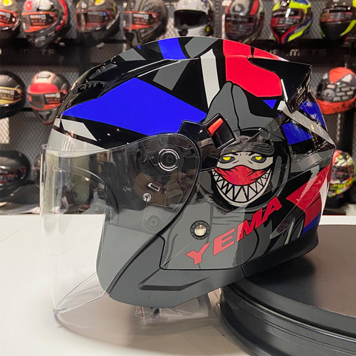 野马品牌3/4半盔保暖头盔男