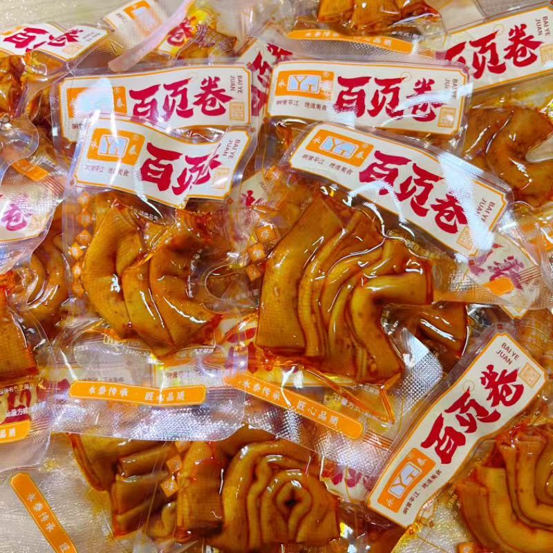 永泰百页卷500g香辣百叶卷豆腐干即食豆制品湖南平江特产休闲零食