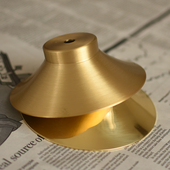 日式 饰灯具配件小吊灯伞 超厚全黄铜圆形小灯罩LOFT公寓民宿灯具装