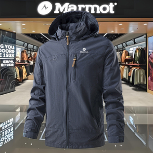 土拨鼠户外冲锋衣男女同款秋冬季防风防水登山服外套休闲大码夹克