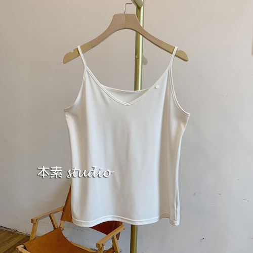 C3428纯色百搭吊带背心
