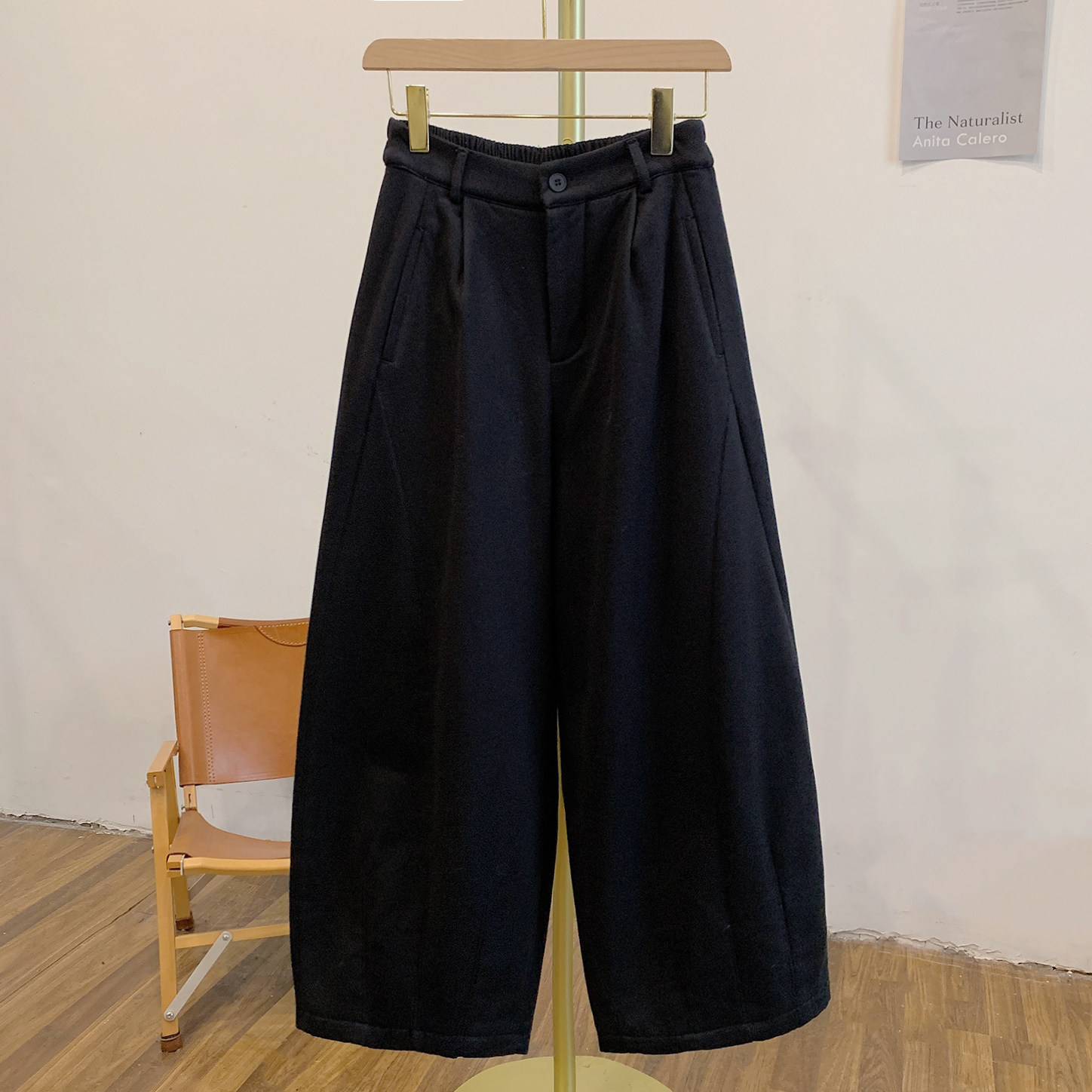 Y4144加绒半松紧腰宽松阔腿裤,女装/女士精品,休闲裤,淘宝优惠券,粉丝福利购,淘宝优惠卷